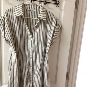 Linen knee length dress-New with tags XL